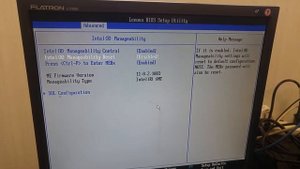 Explore BIOS settings Lenovo ThinkCenter TS1500 Server