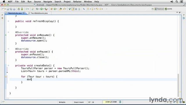 04 06 importdata Android SDK Local Data Storage