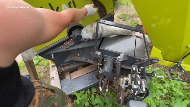 Измельчитель jinkkari our hj250g . Расчистка обочин дорог , полосы отвода от ДКР по РФ