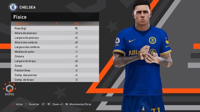 PES 2021 - NEW FACE AND HAIR ENZO FERNANDEZ 2023 - 4K смотреть онлайн