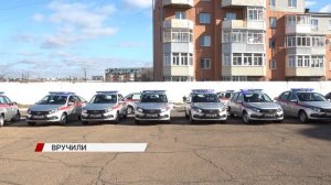 В Бурятии росгвардейцам вручили ключи от новых служебных автомобилей «Лада гранта»