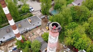 Ремонт кирпичной дымовой трубы в Московской области