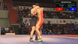 ЧР ГРБ-15 до 130 кг. 1/8 финала. Махов Билял - Джаппуев Джюнюс