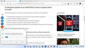 Fix Windows Update Error 0x8007065e; Feature Update failed to install