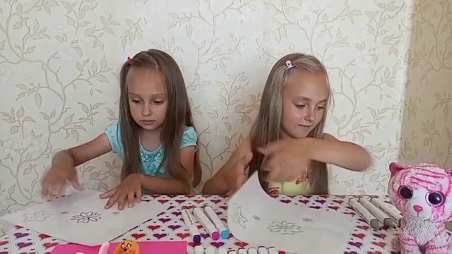 3 Маркера Челлендж 🎨🖍💙, Эля VS Яринка. Рисунки скетч маркерами #drawing смотреть онлайн