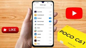 how to hide app in poco c61, poco c61 app hide kaise kare