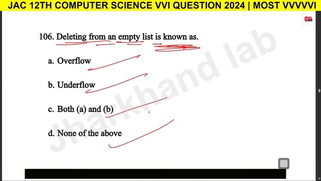 Class 12th Computer Science VVI Viral Question Answer 2024 |  JAC 12th Computer Science VVI Questio