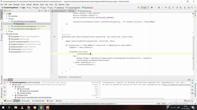 Croping Image in Android Studio | Android Studio Tutorial смотреть онлайн
