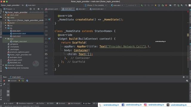 Flutter : Network call example using provider | GET | amplifyabhi