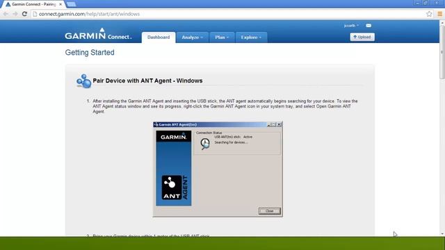 Garmin FR70 Setup Step 3: Garmin Connect смотреть онлайн