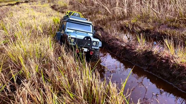 RC Mudding OFF Road - Land Rover Defender Traxxas TRX4