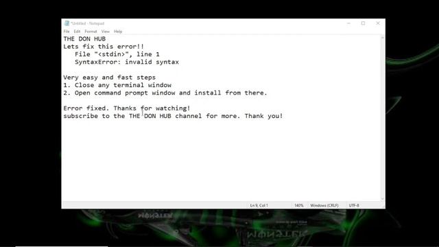 python File "stdin", line 1 SyntaxError: invalid syntax | PIL Module | pip install Pillow