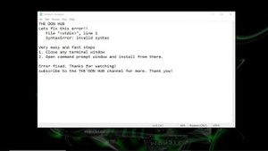 python File "stdin", line 1 SyntaxError: invalid syntax | PIL Module | pip install Pillow