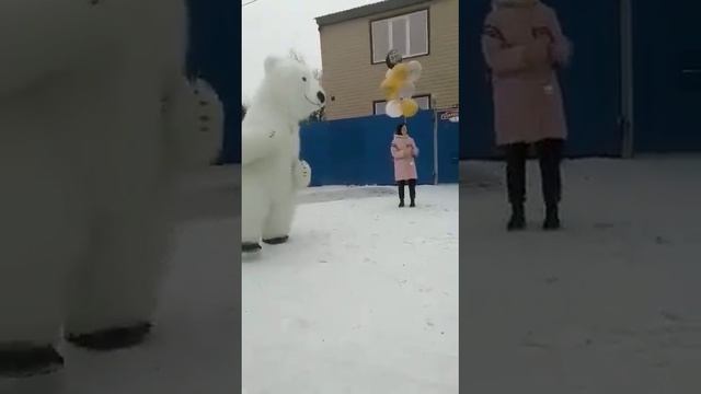 поздравление #деньрождения #волгоград #кировский #от белого мишки #89044014656#. смотреть онлайн