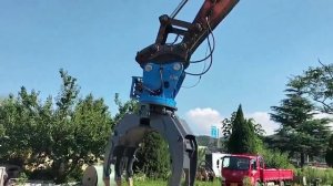 Грейфер роторный пятилепестковый, универсальный лесо-камнезахват на экскаватор