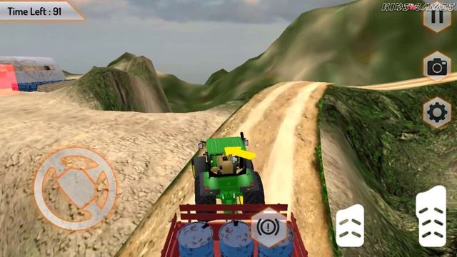Tractor Trolley Cargo Drive - Offroad Transport Driving - Android GamePlay смотреть онлайн