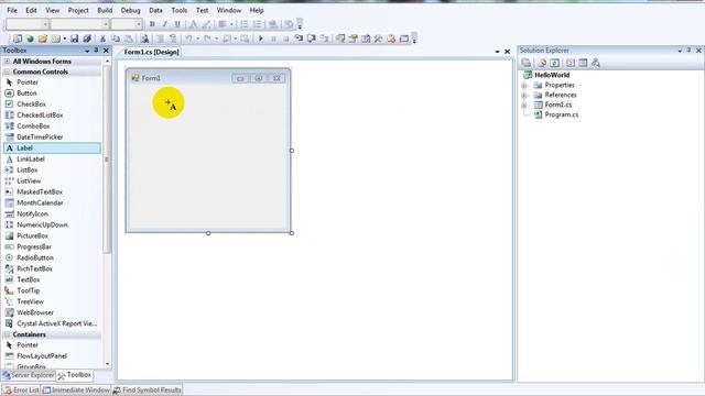 Create HelloWorld Windows App in C#