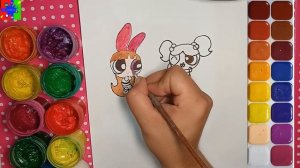 Суперкрошки из мультика. Раскраска для детей