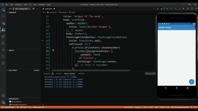 Flutter Widgets Tutorial - Builder Widget شرح