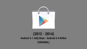 Android Market / Google Play Store - Icon Evolution (2008 / 2012 - PRESENT)