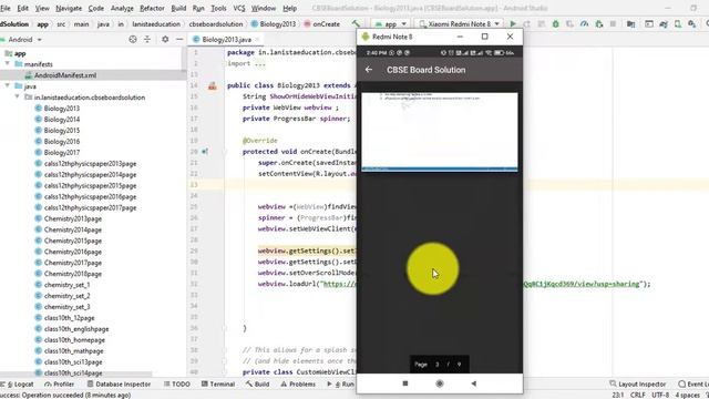Android Studio Tutorial - How to Create CBSE  App | Source code available