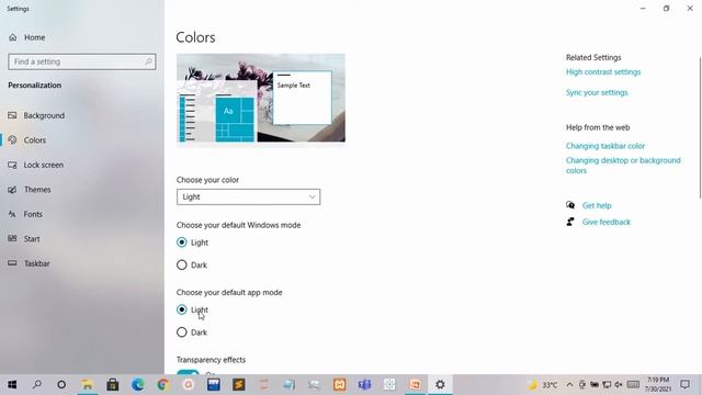 How to change default windows mode and default app mode in Windows 10 | classy | UnNamed Universe