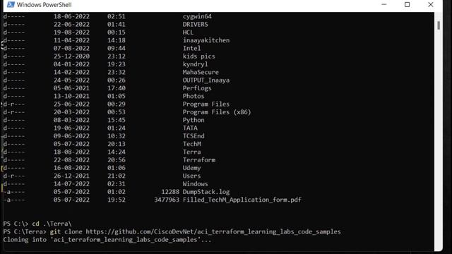GitClone | GitHub | Git repository | Cisco ACI and Terraform Automation series | Sample ACI scripts