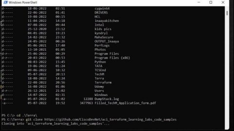 GitClone | GitHub | Git repository | Cisco ACI and Terraform Automation series | Sample ACI scripts