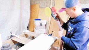 Склейка акрилового камня в одной плоскости