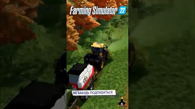 Момент в работе тюковщика FARMING SIMULATOR 22 #shorts