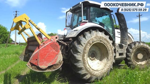 Услуги МУЛЬЧЕРА. Спецтехника для РАСЧИСТКИ ПОЛЕЙ от ДКР. Трактор VALTRA. ОООКОЧЕВНИК