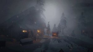 Метель возле лесной хижины в горах звучит для вашего сна и отдыха, чтения или учёбы