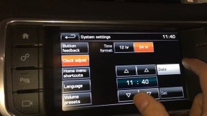 Land Rover Range Rover Evoque Set Clock Change Date
