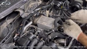 Range Rover 4.4 течь масла. Масло в развале двигателя. Замена маслоохладителя