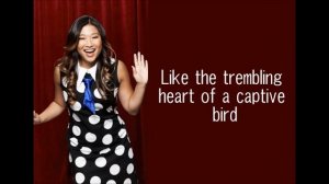 GLEE-The first time ever I saw your face with lyrics