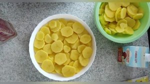 Картофельная запеканка с фаршем и грибами