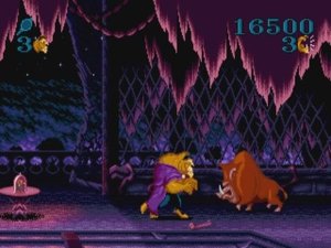 Beauty and The Beast Roar of the Beast (Sega Genesis / Megadrive) прохождение