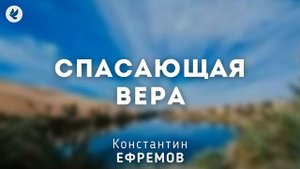 Спасающая вера. Ефремов К.Г. Проповедь МСЦ ЕХБ
