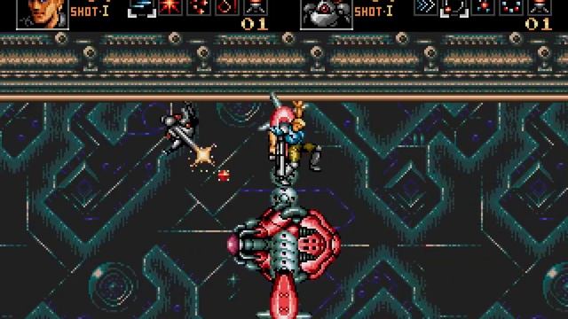 Contra Hard Corps Sega (Sega Genesis \ Megadrive) 2 игрока прохождение