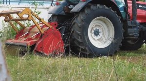 Расширение полосы отвода ЛЭП. Расчистка МУЛЬЧЕРОМ SEPPI M. Трактор VALTRA. Расчистка полей от ДКР