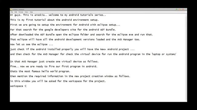 #android #androidtutorial Android Tutorials Lesson 1