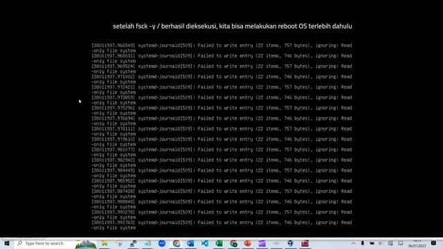 Troubleshoot Failed To Write Entry (read-only File System) State On Ubuntu Server