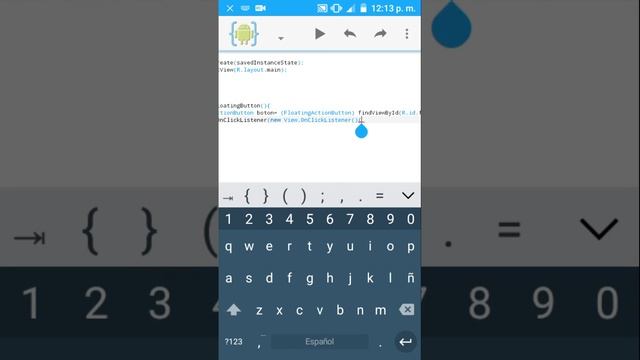 AIDE Programando desde tu Android. Tutorial MaterialDesign FloatingButton Parte 3