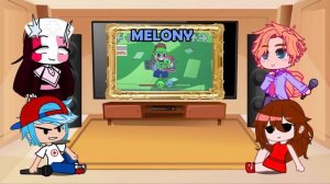 Fnf react to FNF VS Dave & Bambi Golden Apple Edition FULL WEEK