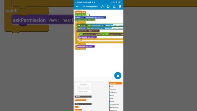 how to make data and OBB permission Android 13 in on activity sketchware