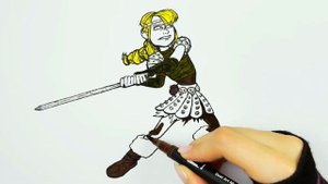 Раскраска. Как приручить дракона, Астрит, учим цвета, Coloring pages for children