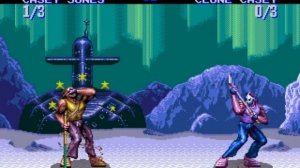 Teenage Mutant Ninja Turtles Tournament Fighters (Sega Genesis \ Megadrive) Прохождение За Кейси