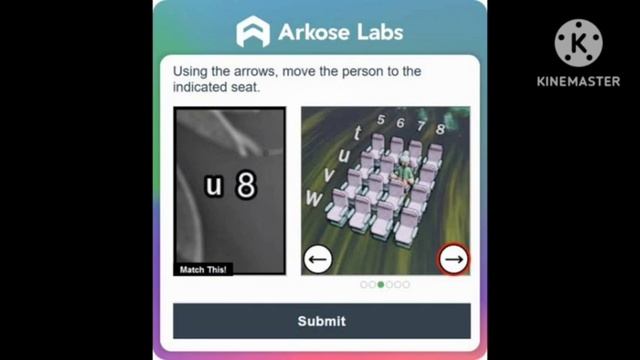 Fix Using the arrows move the person to the indicated seat captcha verification problem solve