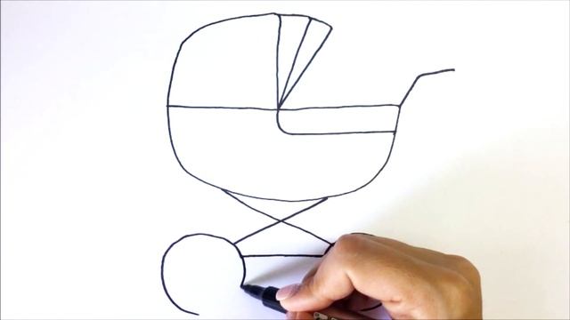 How to draw a pram | Сурет салу Арба | Сурет салып уйрену смотреть онлайн