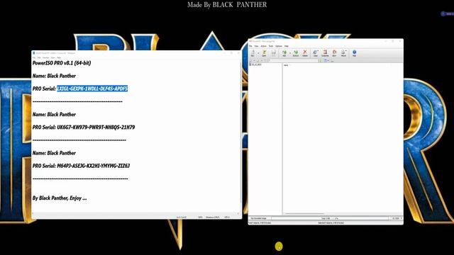 By Black Panther - PowerISO 8.1 32 - 64bit + Serial PRO смотреть онлайн